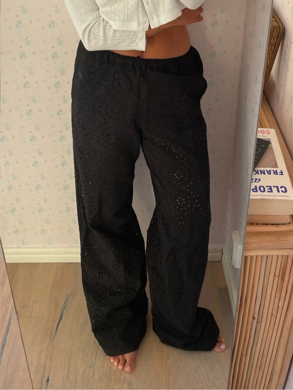 Djerf Avenue Broderie Anglaise Pants